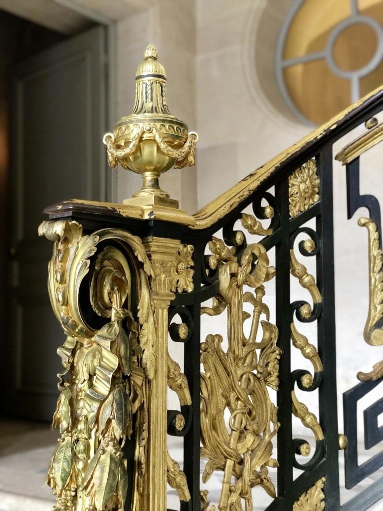 Détail de la rampe d’escalier du Petit Trianon.