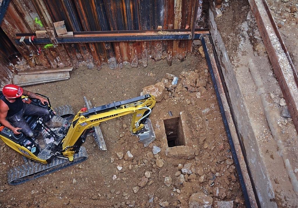 Évent ou ventilation du couloir et de la casemate sud.