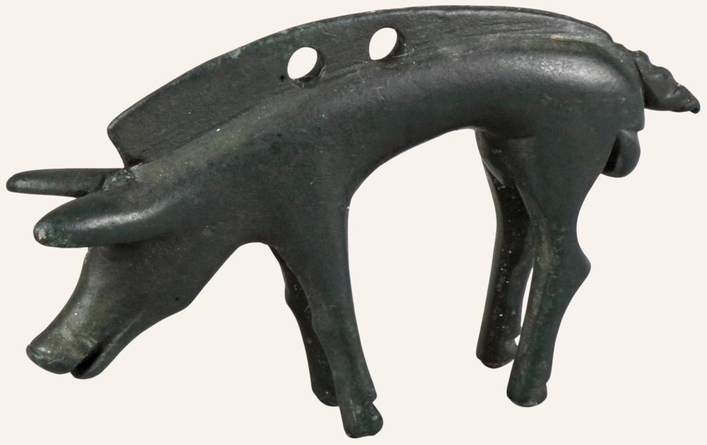 Ier siècle avant notre ère, Saint-Jean-Saint-Maurice-sur-Loire, oppidum de Jœuvres, 3,9 x 7 x 1,1 cm.