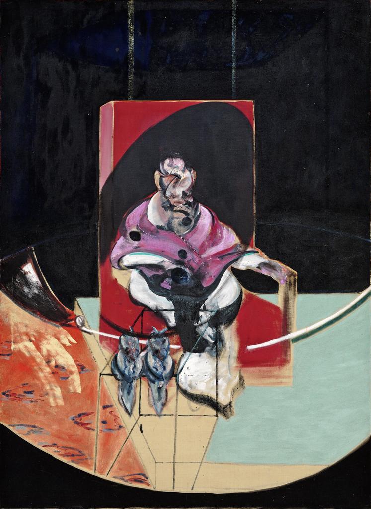 Francis Bacon, Study for Portrait (with Two Owls), 1963. Huile sur toile, 197,5 x 144,8 cm. San Francisco Museum of Modern Art. 