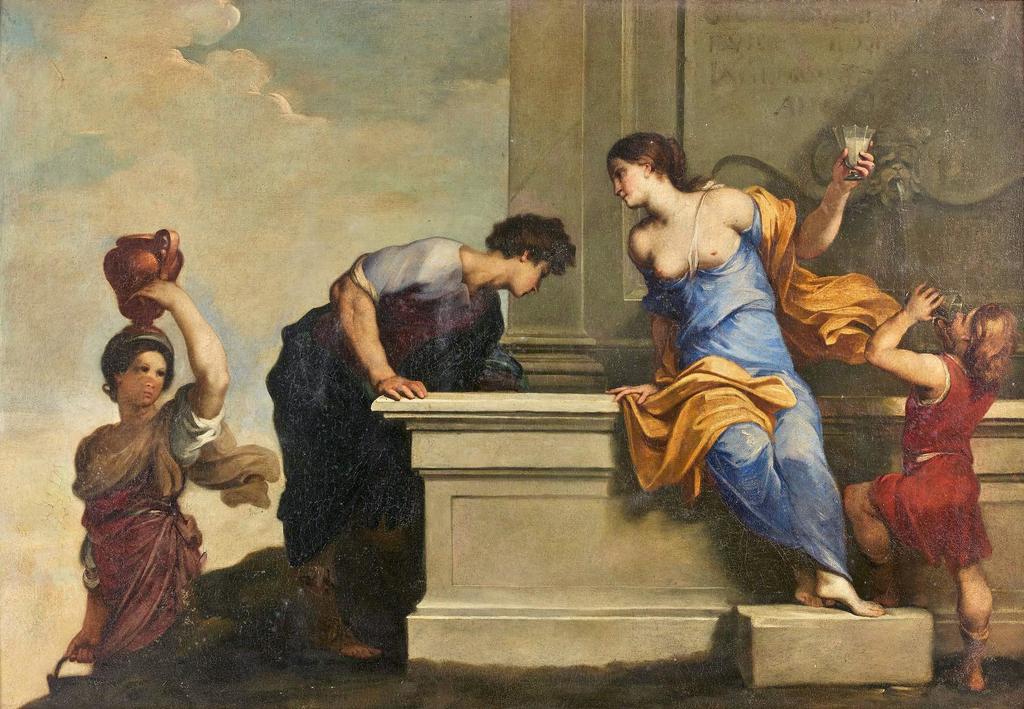 Giovanni Boulanger (1606-1660), La Fontaine de Candione. Huile sur toile. Adjugé 94 734 € (frais inclus) le 13 novembre 2013.