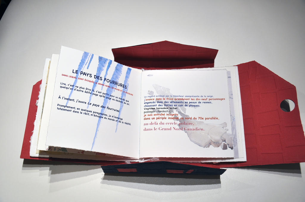 Isa Slivance, Hummocks, pépites et liberté, Philippe Gicquel, préface de Bernard Pozier, livre d’artiste, 2023. interventions plastiques, composition typographique et réalisation du papier végétal des pages de garde par l’artiste. Coffret : papeterie Saint-Amand de Montréal. 