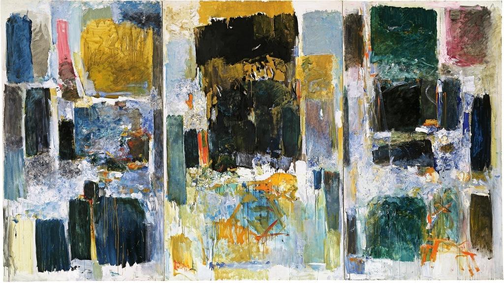 Joan Mitchell, Ode to joy (A Poem by Frank O’Hara), 1970-1971. Huile sur toile, 280,7 x 501 cm. Buffalo, University at Buffalo Art Galleries, don Rebecca Anderson.
