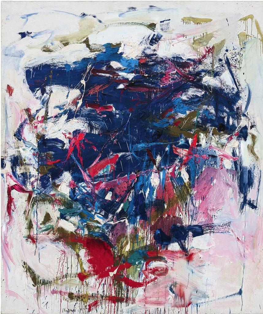 Joan Mitchell, Rock Bottom, 1960-1961. Huile sur toile, 198,1 x 172,7 cm. Blanton Museum of Art, The University of Texas at Austin, don de Mari et James A. Michener.
