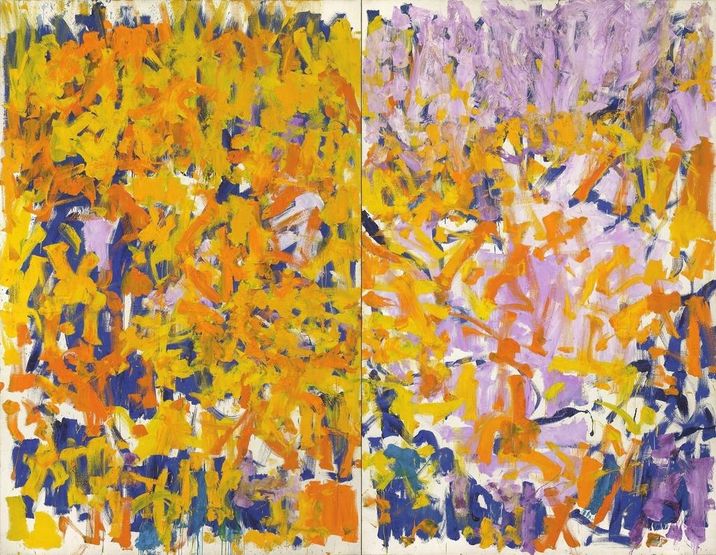 Joan Mitchell, Two Pianos, 1980. Huile sur toile, 279,4 x 360,7 cm. Collection particulière.