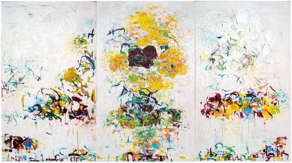 Joan Mitchell, Untitled, 1969. Huile sur toile, 260,35 x 468,63 cm. Collection du musée du monastère royal de Brou, Bourg-en-Bresse. 