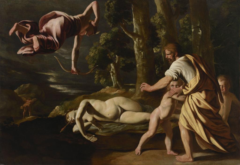 La Mort de Chioné, vers 1622. Huile sur toile, 109,5 x 159,5 cm. Lyon, musée des Beaux-Arts.
