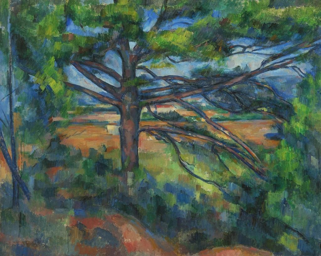 Paul Cézanne, Le Grand Pin, Aix-en-Provence, (1895-1897). Huile sur toile, 72 x 91 cm. Collection Ivan Morozov, 29 septembre 1908. Saint-Pétersbourg, musée d’État de l’Ermitage.