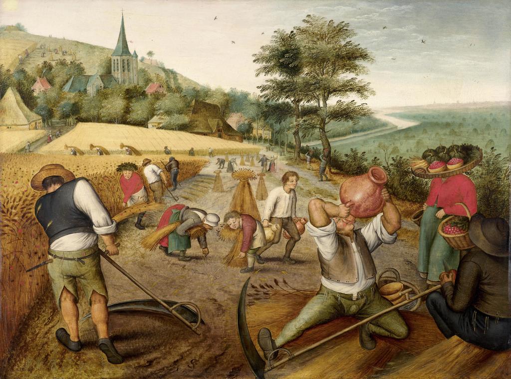 Pieter Brueghel le Jeune (1564-1637/1638), La moisson, Allégorie de l’Été. Huile sur panneau de chêne, 42 x 57 cm. Signé « P. BREVGHEL » en bas à gauche. Estimé : 1/1,5 M€.