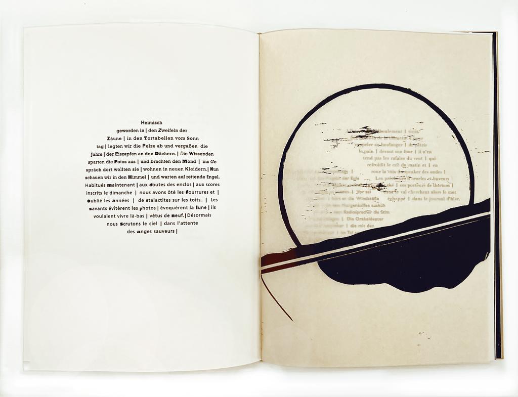 Wetterleuchten / Fulgurance, poèmes de Johannes Strugalla et bois gravés de Takesada Matsutani, éditions Despalles, 2024.