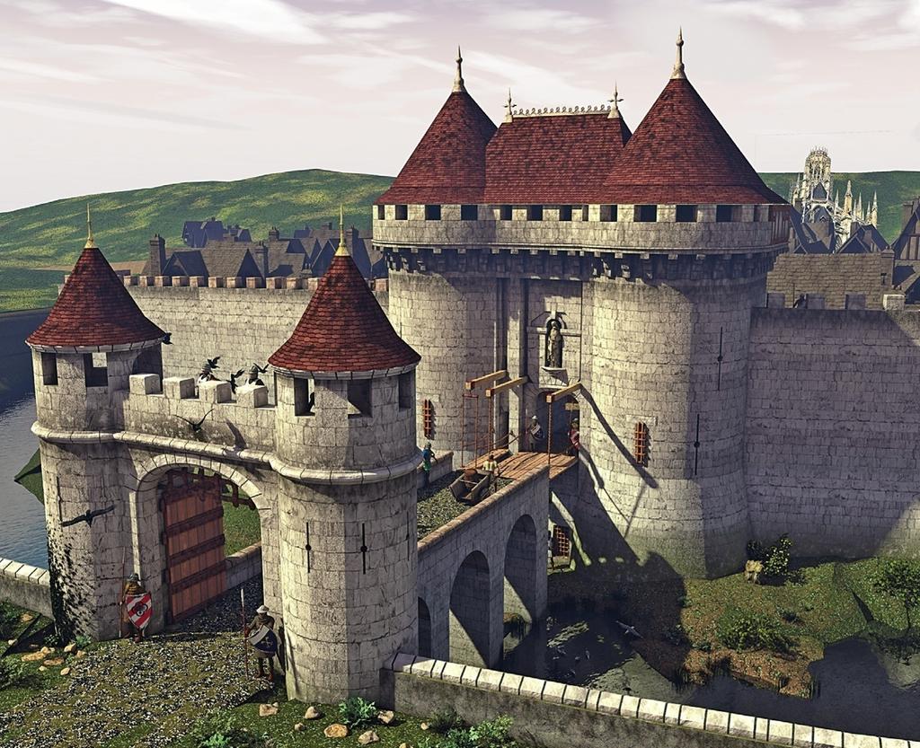 Proposition de restitution de l’état de la porte pendant la guerre de Cent Ans.