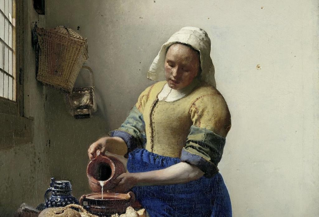 La Laitière (détail), 1658-1659. Huile sur toile, 45,5 x 41 cm. Amsterdam, Rijksmuseum.