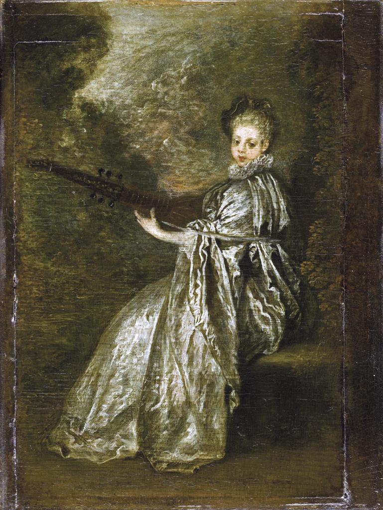 Antoine Watteau, La Finette, 1700-25. Huile sur bois, 25,5 x 19 cm. Paris, musée du Louvre.