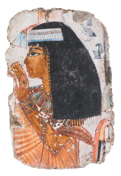 Peinture murale représentant la dame Tjepou. Troisième quart du IIe millénaire avant notre ère.