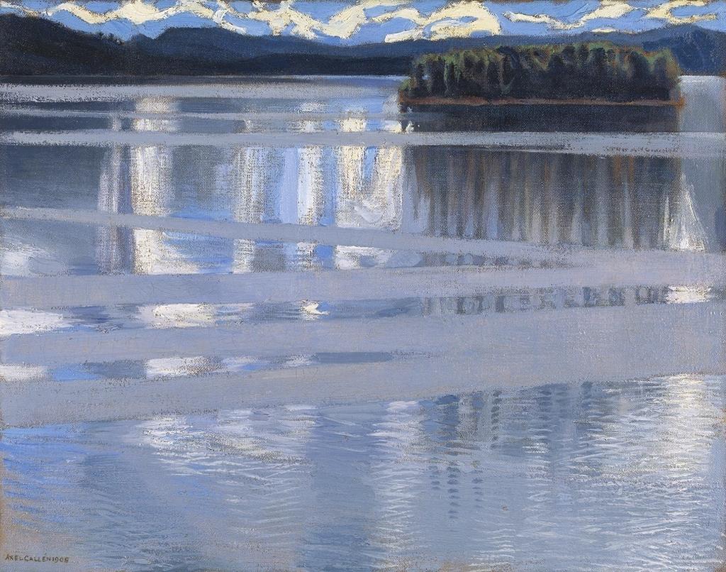 Akseli Gallen-Kallela, Le Lac Keitele, 1905. Huile sur toile, 53 x 66 cm. Londres, National Gallery.