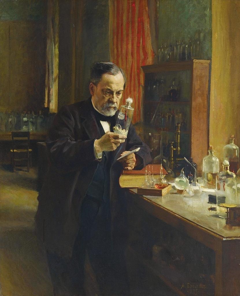 Albert Edelfelt, Portrait de Louis Pasteur, 1885. Huile sur toile. Versailles, musée national des châteaux de Versailles et de Trianon, en dépôt au musée d’Orsay.