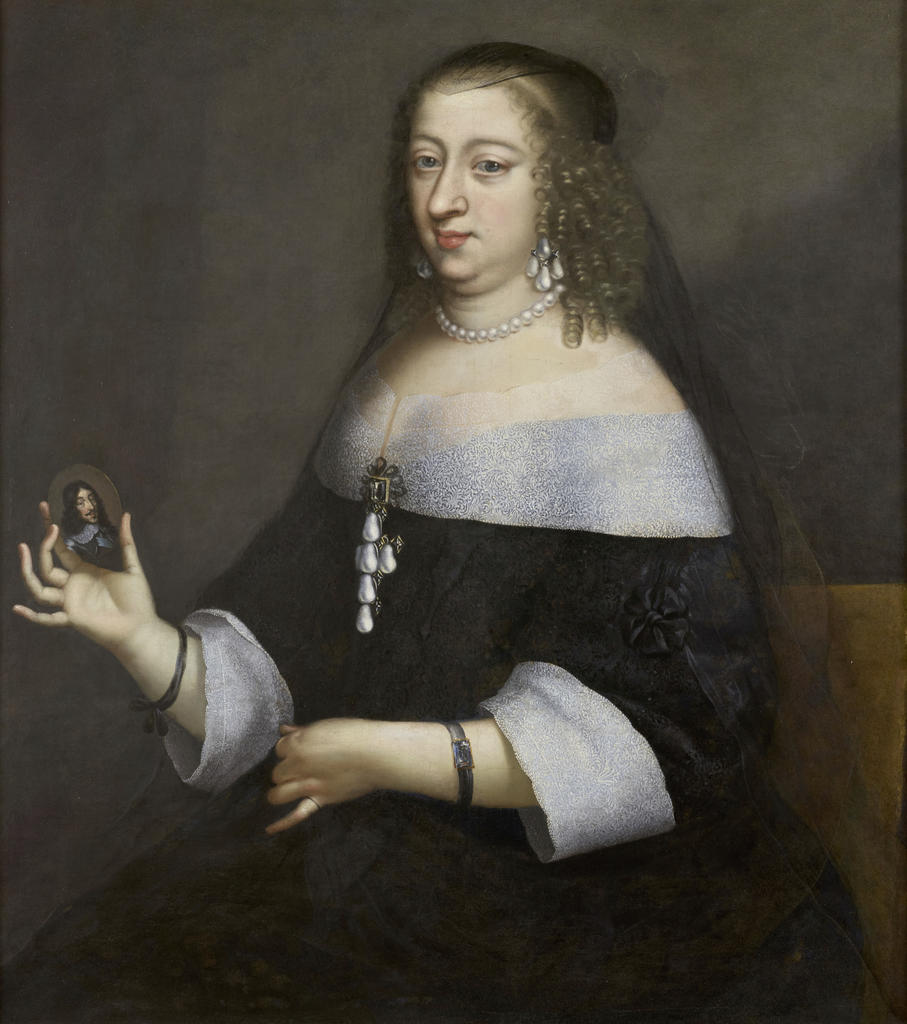 Charles Beaubrun (1604-1692) et Henri Beaubrun (1603-1677), Anne d’Autriche, reine de France. Huile sur toile, 92 x 81,5 cm. Versailles, châteaux de Versailles et de Trianon. 