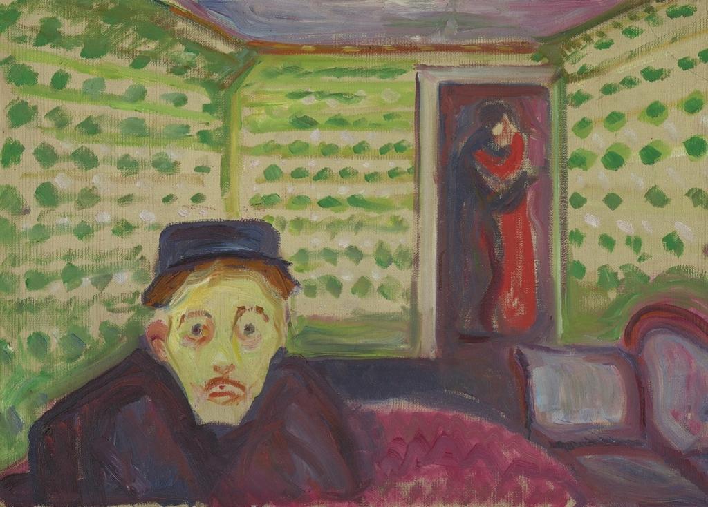 Edvard Munch, Jalousie, 1907. Huile sur toile, 89 x 82,5 cm. Oslo, Munchmuseet.
