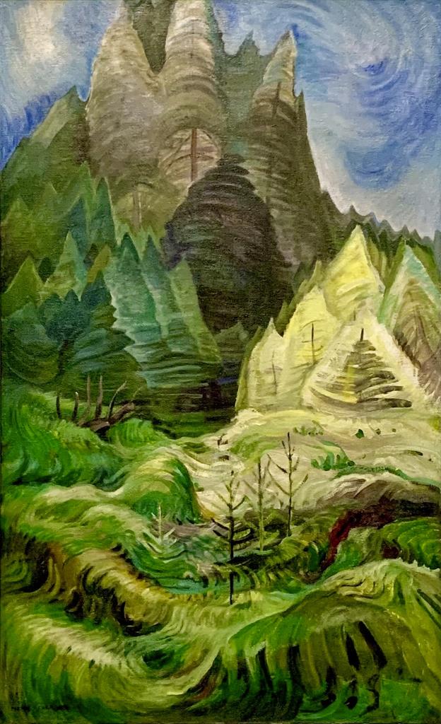 Emily Carr (1871-1945), Reboisement, 1936. Huile sur toile, 110 x 67,2 cm. Kleinburg, McMichael Collection d’art canadien. 