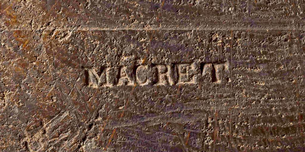 L’estampille de Pierre Macret.