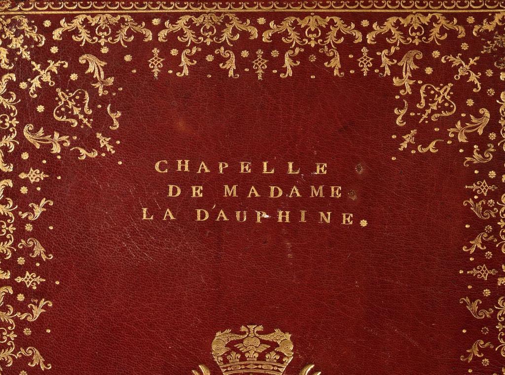 Détail de la couverture du missel de Marie-Antoinette.