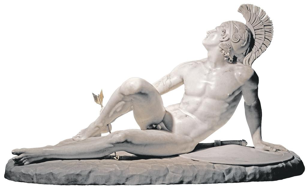 Filippo Albacini, Achille blessé , 1825, marbre. 