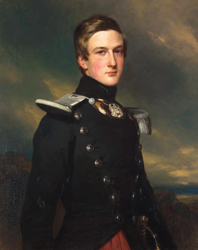 Franz Xaver Winterhalter (1806-1873), Henri d’Orléans, duc d’Aumale en uniforme de chef de bataillon du 17ᵉ léger (armée d’Afrique), 1840. Huile sur toile, 92 x 74 cm. Chantilly, château de Chantilly, inv. PE 492.