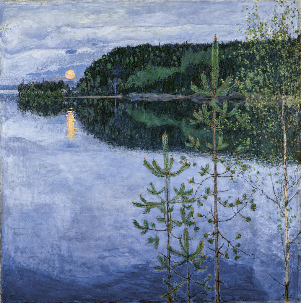 Akseli Gallen-Kallela (1865-1931), Nuit de Printemps, 1914. Huile sur toile, 115,5 x 115,6 cm. Lillehammer, Art Museum.