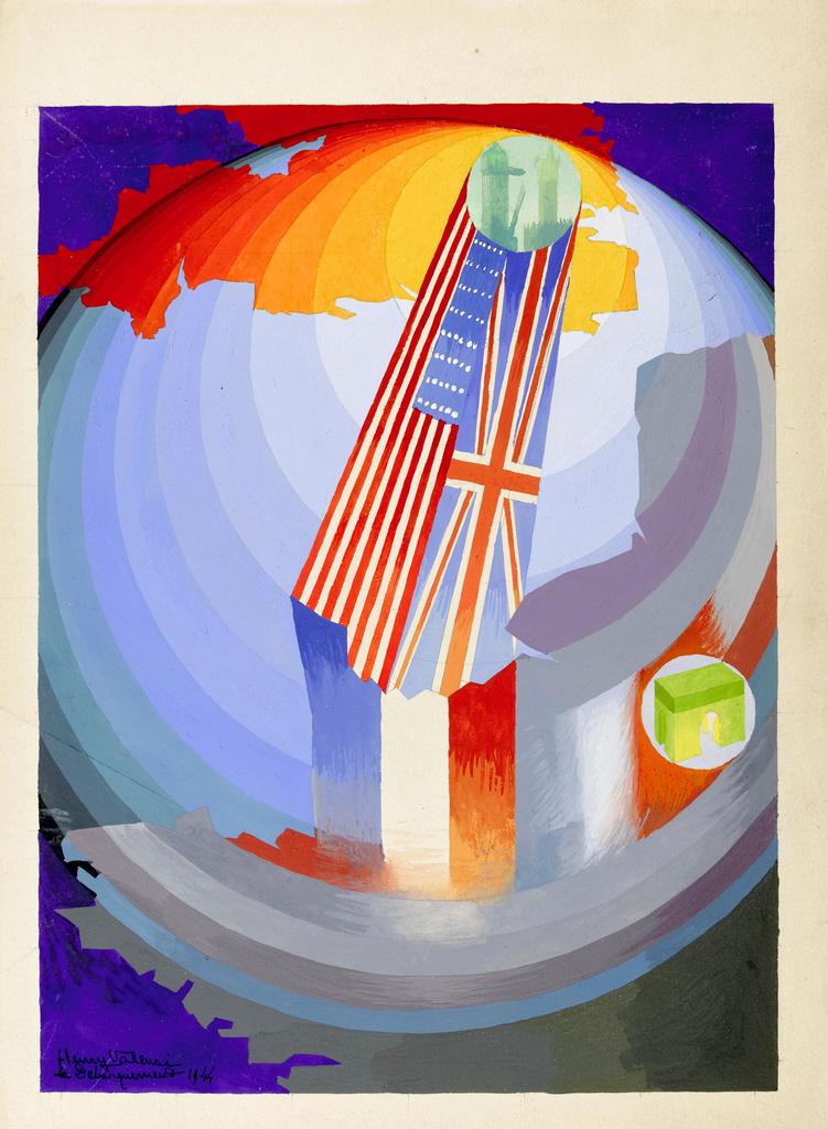 Henry Valensi (1883-1960), Le Débarquement, 1944. Huile sur toile, 130 x 92 cm. Paris, musée de l’Armée. 