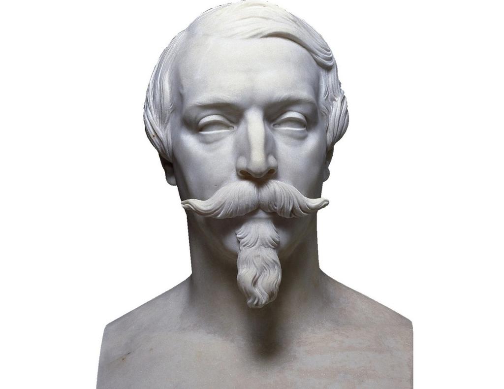 Jean‑Auguste Barre, Portrait de Napoléon III, 1858. 63 × 27 cm. Paris, musée du Louvre, département des Sculptures, en dépôt au musée d’Archéologie nationale, Saint‑Germain‑en‑Laye.