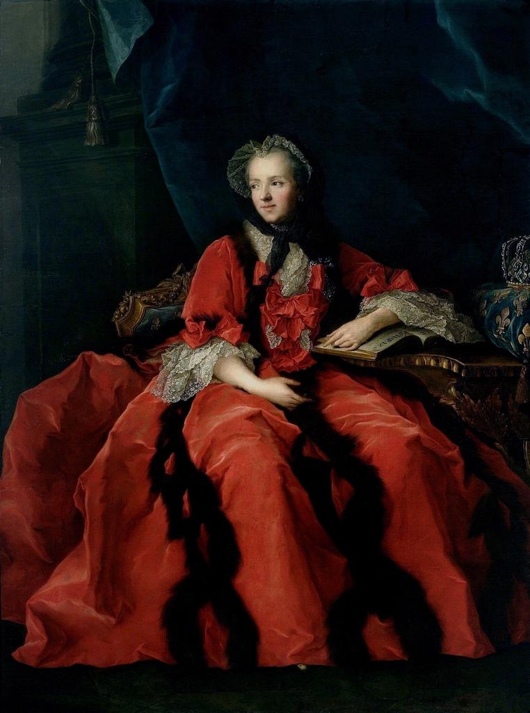 Jean-Marc Nattier (1685-1766), Marie Leszczynska (1703-1768), reine de France, 1748. Huile sur toile, 139 x 107 cm. Versailles, musée national des châteaux de Versailles et de Trianon.