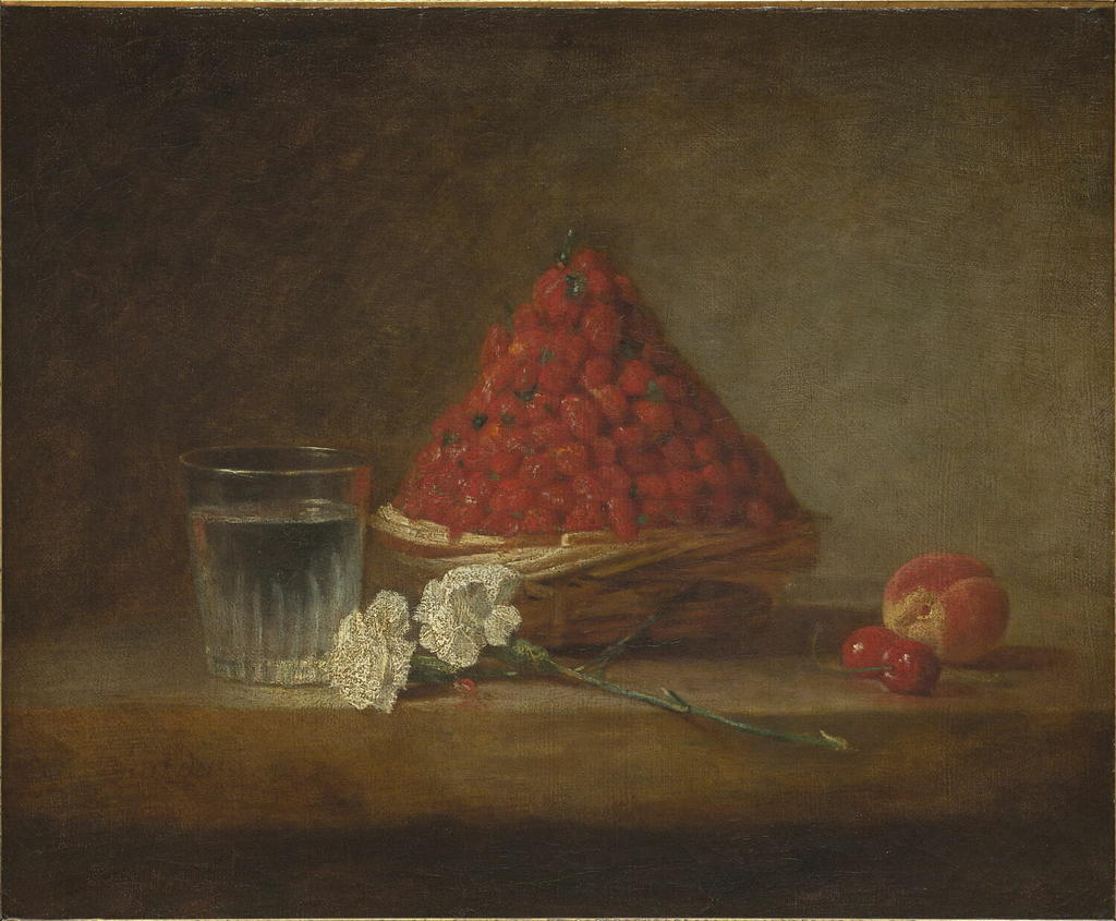 Jean-Baptiste Siméon Chardin (1699-1779), Le panier de fraises des bois, vers 1761. Huile sur toile, 38 x 46 cm. Estimé : 12/15 millions d’euros. Vente Paris, Artcurial, le 23 mars 2022 à 18h.