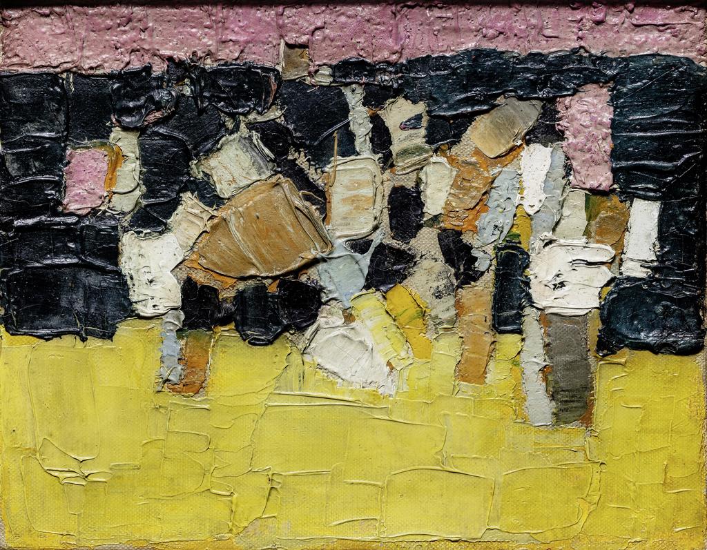 Nicolas de Staël (1914-1955), Étude pour Le Parc des Princes. Signé, titré et daté 1952 (au dos). Huile sur toile, 18,7 x 24 cm. Estimé : 300 000/500 000 €.