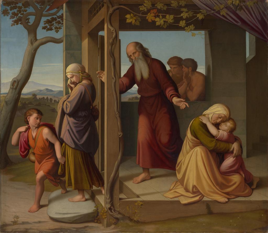 Johann Friedrich Overbeck (1789-1869), Le Bannissement d’Agar, 1839-1841. Huile sur toile, 99,1 x 113,7 cm. New York, The Metropolitan Museum of Art. 