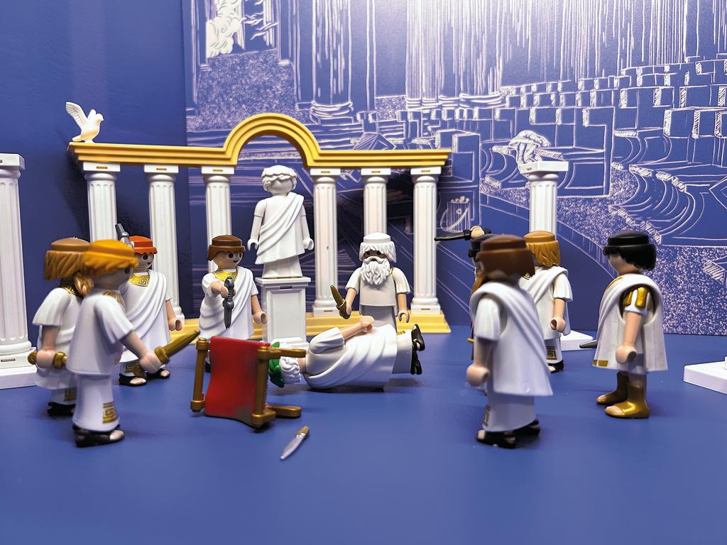 Vue de l'exposition « César, tous les chemins mènent à Rome » au MuséoParc Alésia.