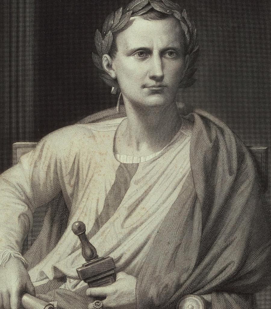 D’après Ingres, Portrait de Jules César, pour l’Histoire de Jules César. Musée national du château de Compiègne.