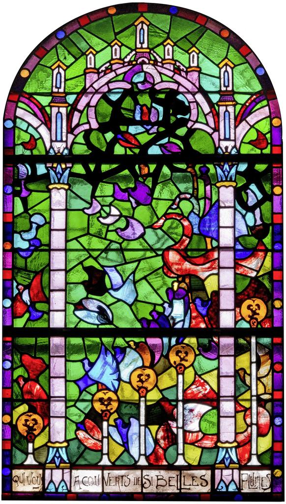 Richard Burgsthal (1884-1944), Vitrail de l’abbatiale de Fontfroide, 1912-1924. 
