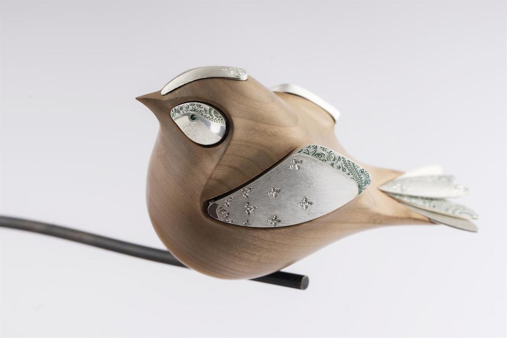 Sophie Autard, Oiseau sur sa branche, porte-parure. 