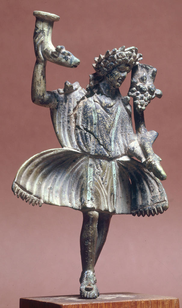 Statuette d’un dieu lare dansant. Bronze, IIe siècle de notre ère. Trévise, musée civique.