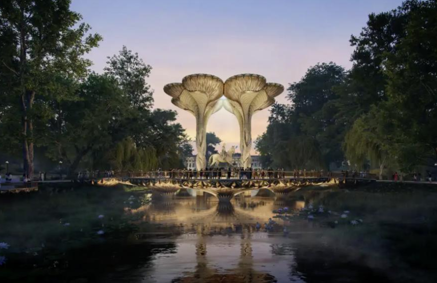 Projet de Heatherwick Studio avec Halima Cassell, MRG Studio, Webb Yates et Arup.