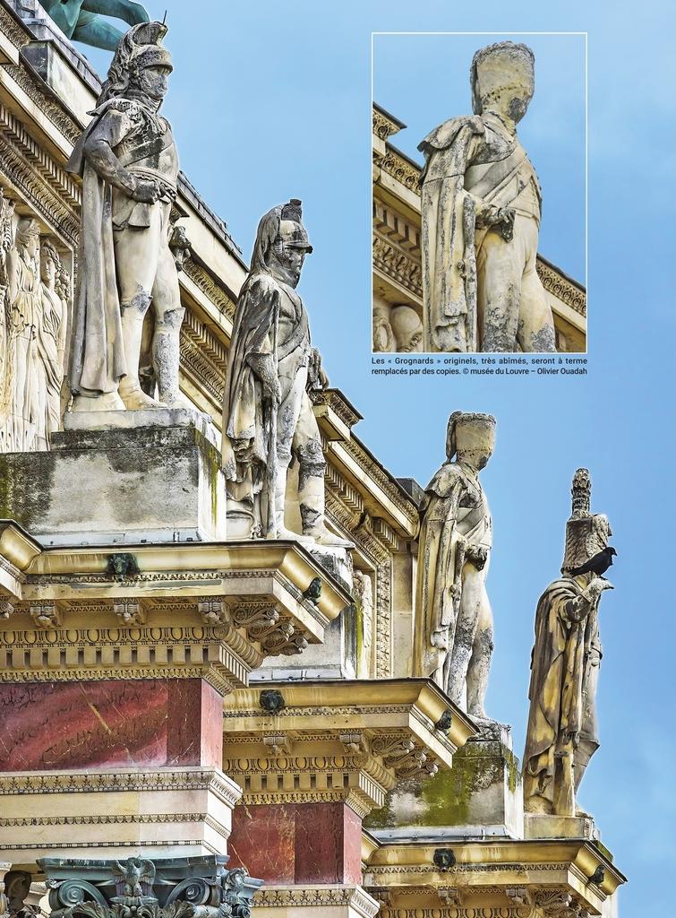 Les « Grognards » originels, très abîmés, seront à terme remplacés par des copies.