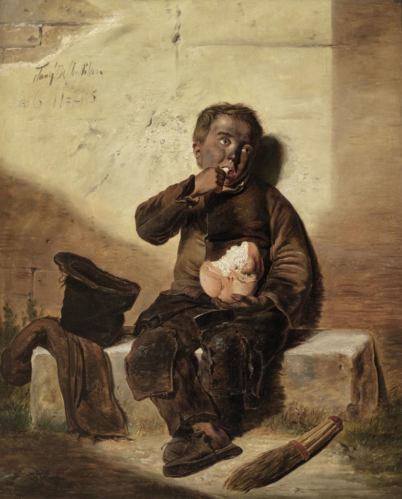 Auguste de Châtillon (1808-1881), Le Petit Savoyard, 1845. Huile sur toile, 116 x 94 cm. Toulouse, musée des Augustins.