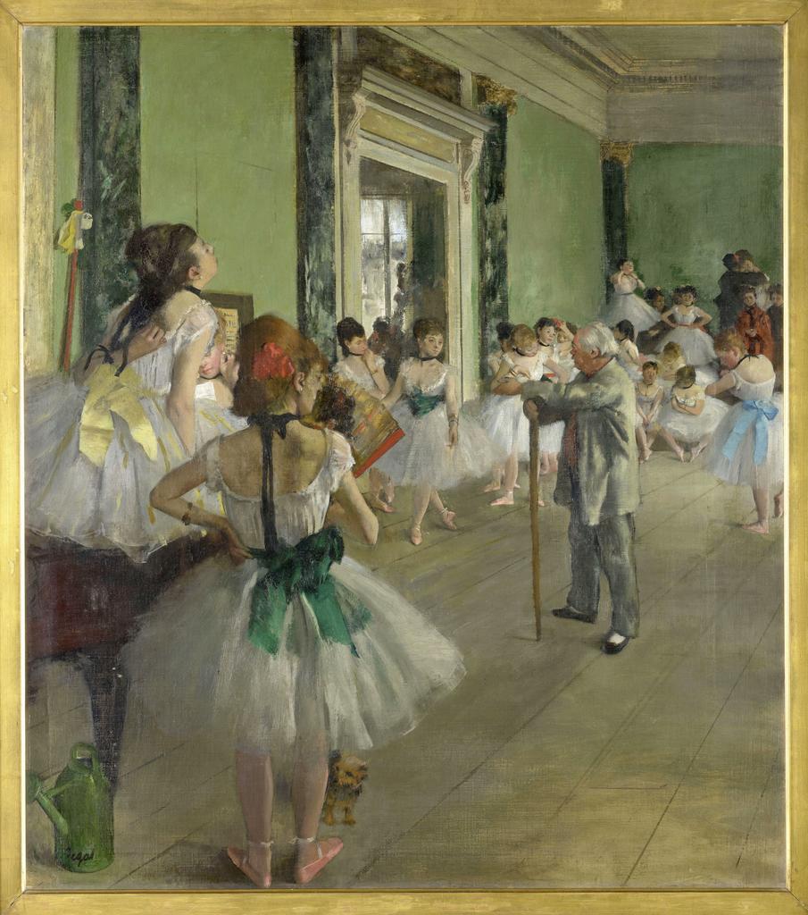 Edgar Degas (1834-1917), La Classe de danse, 1873-1876. Huile sur toile, 85,5 x 75 cm. Paris, musée d’Orsay. 