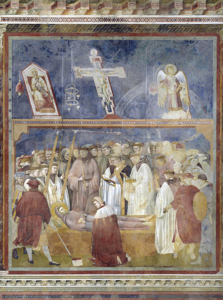 Giotto di Bondone, La Vérification des stigmates, Cycle de la vie de saint François, vers 1292. Fresque. Assise, basilique supérieure San Francesco.