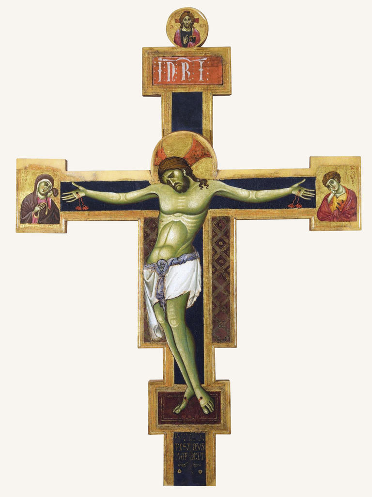 Giunta Pisano, Croix peinte, dite de San Ranierino, vers 1240-50. Tempera sur bois, 164 x 130 cm. Pise, Museo nazionale di San Matteo