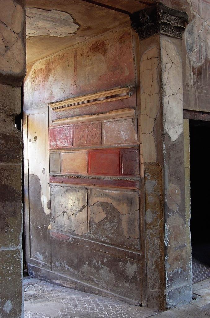 Ier style Pompéien. Herculanum, maison du Samnite, décor en stuc.