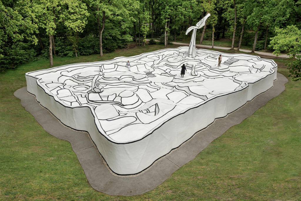 Jean Dubuffet, Jardin d’émail, 1974. Béton et époxy peints au polyuréthane, 20 x 30 m. Otterlo, Kröller-Müller Museum.