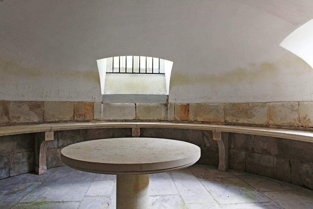 La laiterie de préparation à Rambouillet, aménagée sous la rotonde de l'aile nord de la ménagerie.