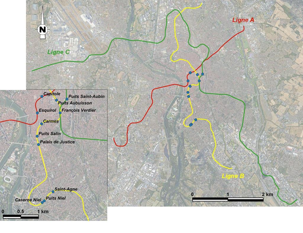 Les fouilles archéologiques du métro toulousain.