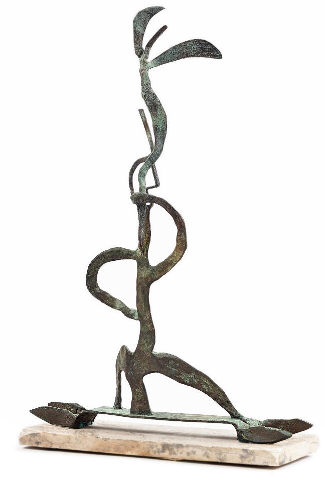 Maria Martins (1894-1973), O Guerreiro, 1949. Bronze, 47,5 x 31,4 x 5,6 cm. Vente Paris, Sotheby’s, 10 avril 2025. Estimé : 80 000/120 000 € Adjugé : 279 400 € (frais inclus).